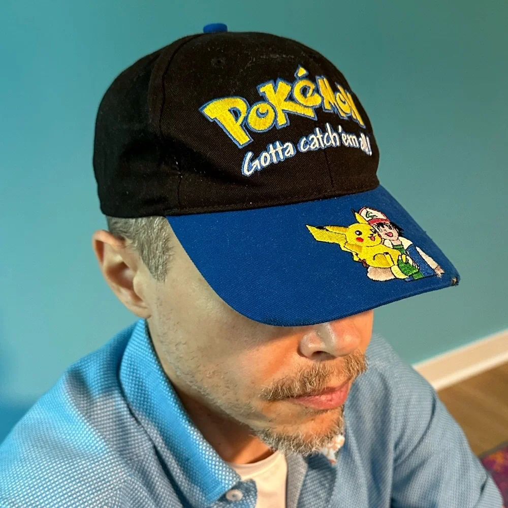 Nostalgic 90s Era Collectible Pokemon Gaming Retro Vintage Grunge Ballcap Hat